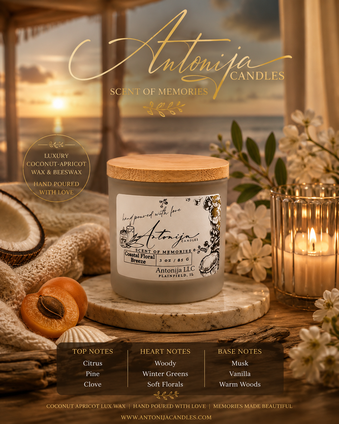Antonija Candles - Petite Collection - 3oz