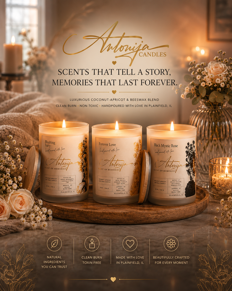 The Antonija Favorite | Luxury Coconut-Apricot Wax Candles