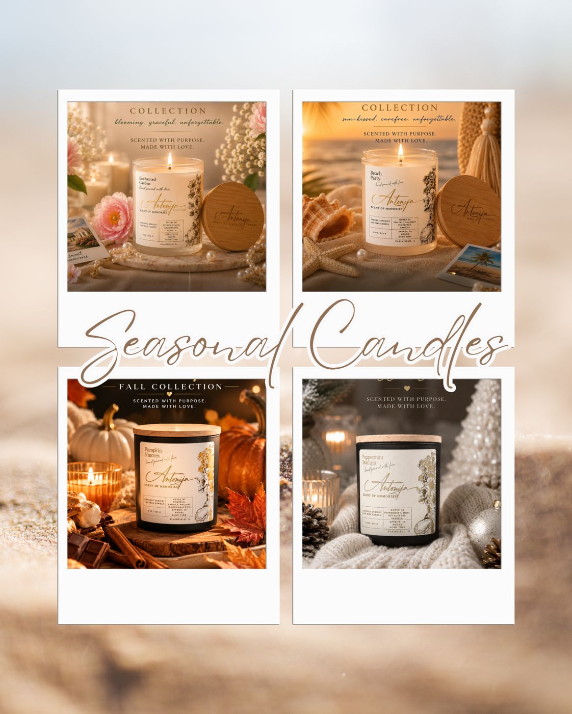 Seasonal Candles | Luxury Scented Candles | Antonija Candles