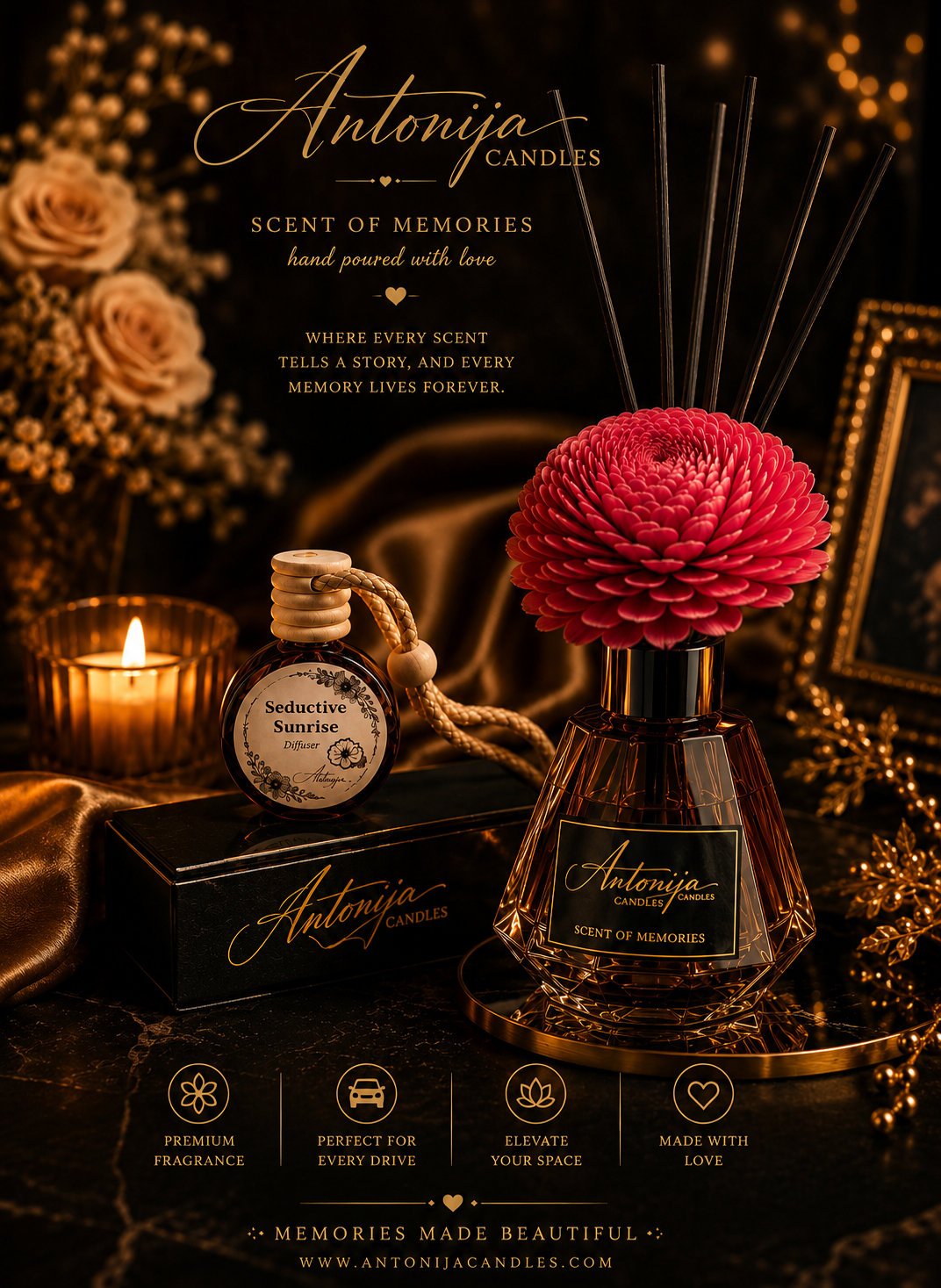 Antonija Signature Diffusers | Reed & Car Diffusers
