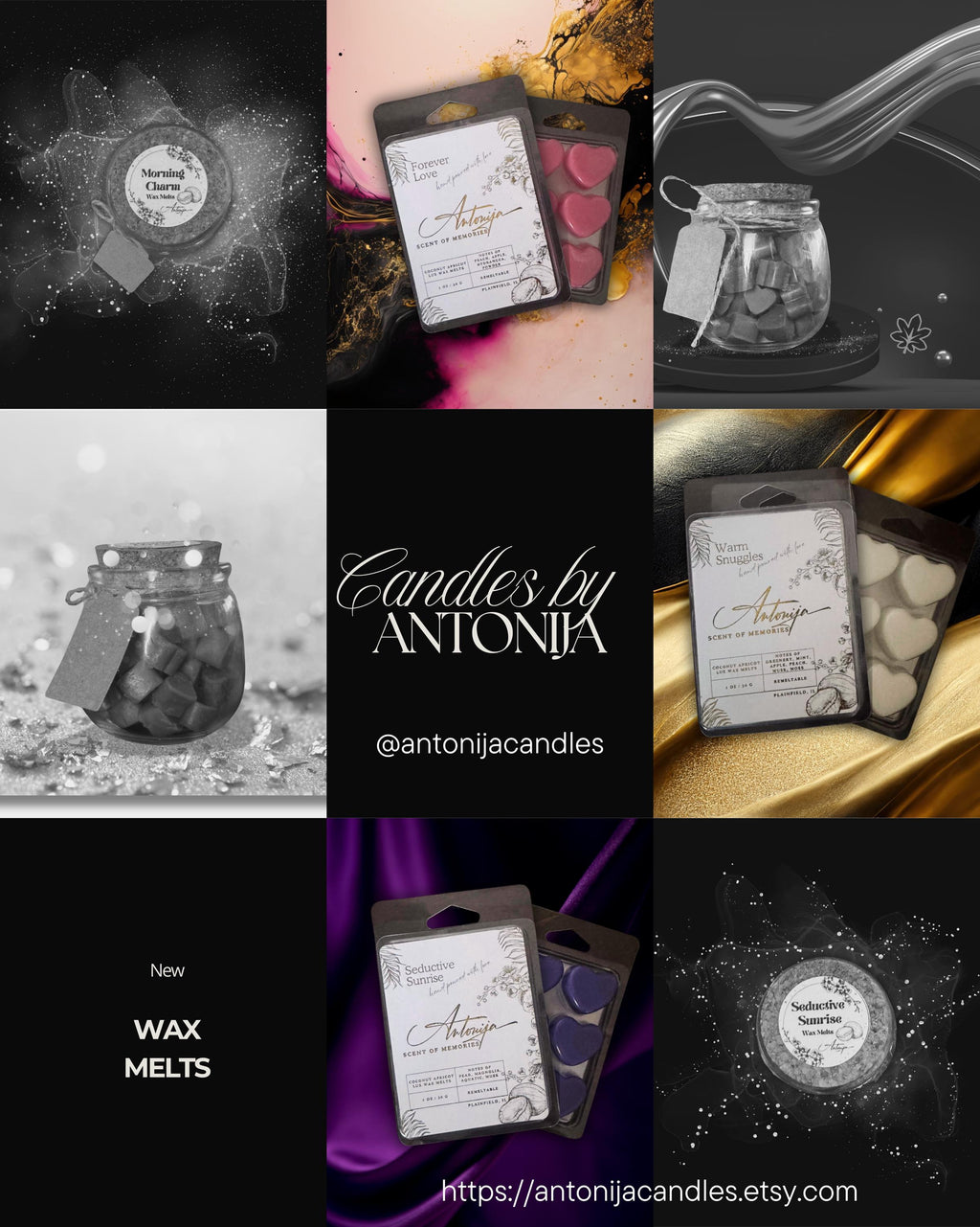 SCENTED MINI HEART SHAPED BEESWAX MELTS