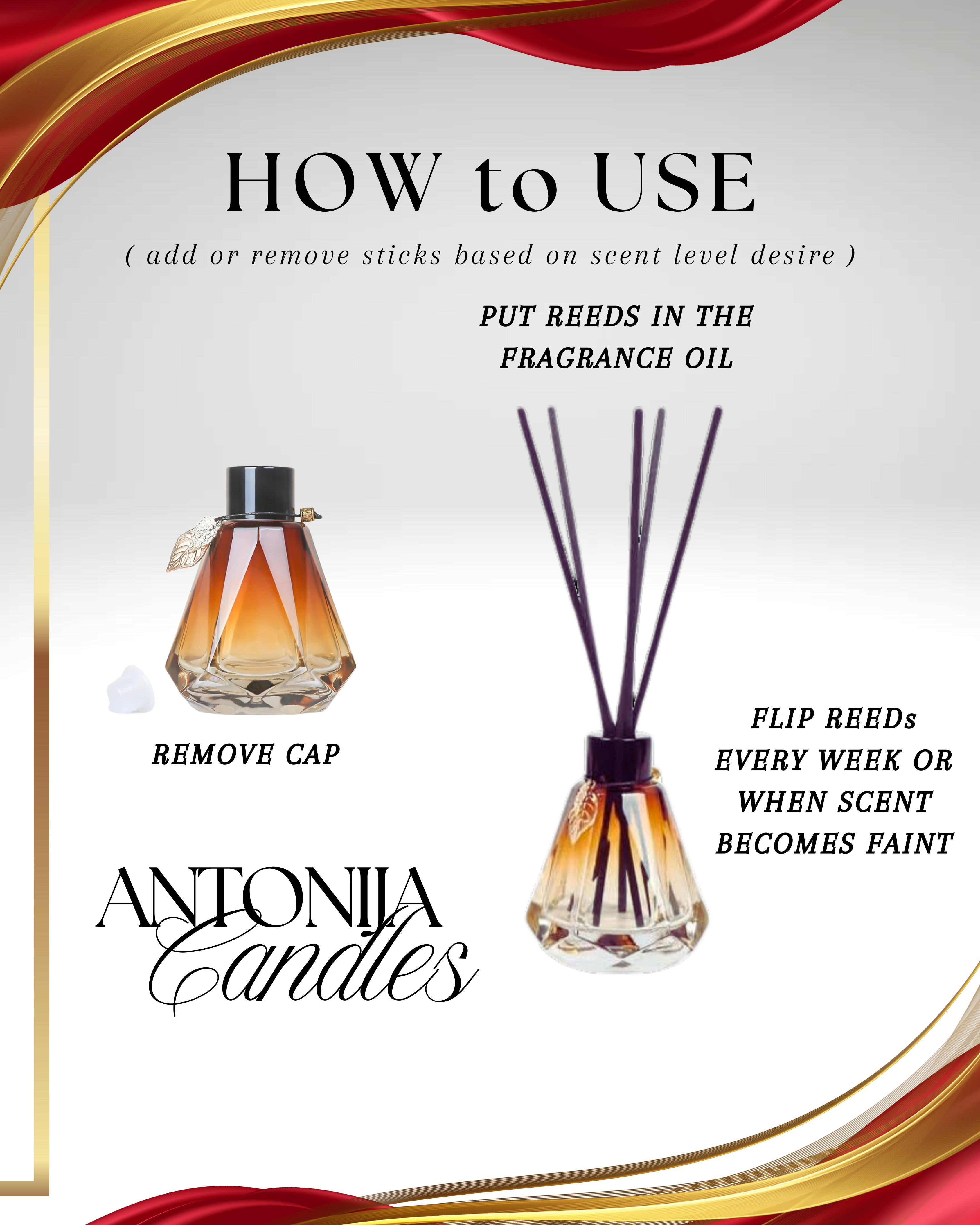 REED DIFFUSER | Luxury Home Fragrance with Sola Wood Flower