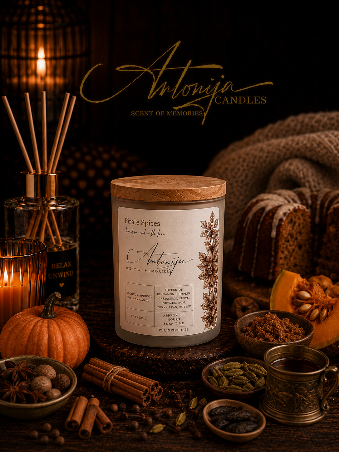 Bougie aux épices de pirate
