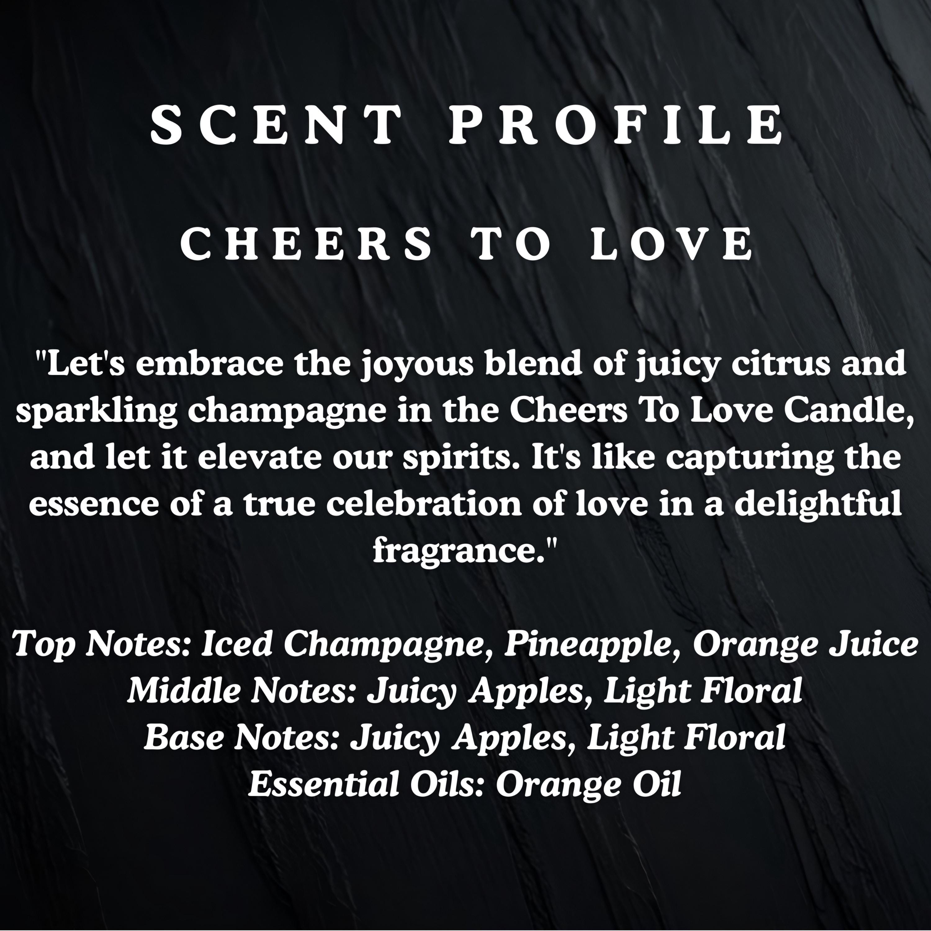 CHEERS TO LOVE Candle