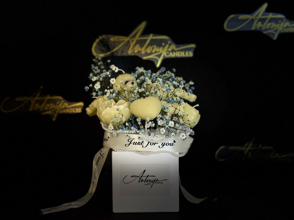 Букет од свеќи од пчелин восок