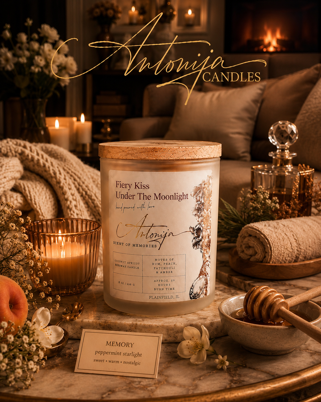 FIERY KISS UNDER THE MOONLIGHT Candle
