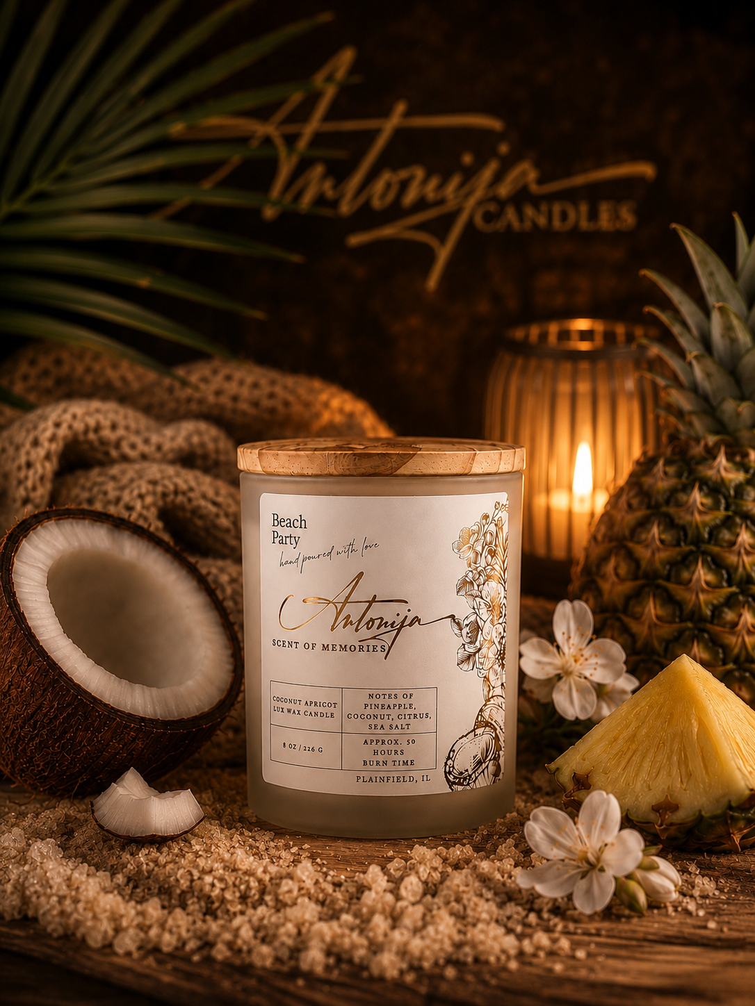 BEACH PARTY Candle