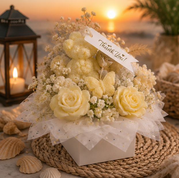 BEESWAX CANDLE BOUQUET