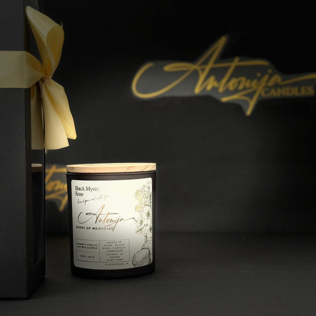 BLACK MYSTIC ROSE Candle