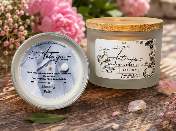 BLUSHING FAIRY - Petite Candle - 3oz