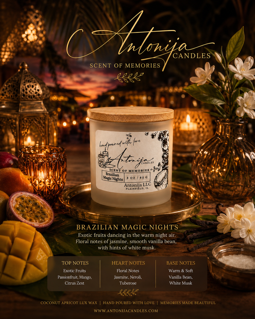 BRAZILIAN MAGIC NIGHTS - Petite Candle - 3oz