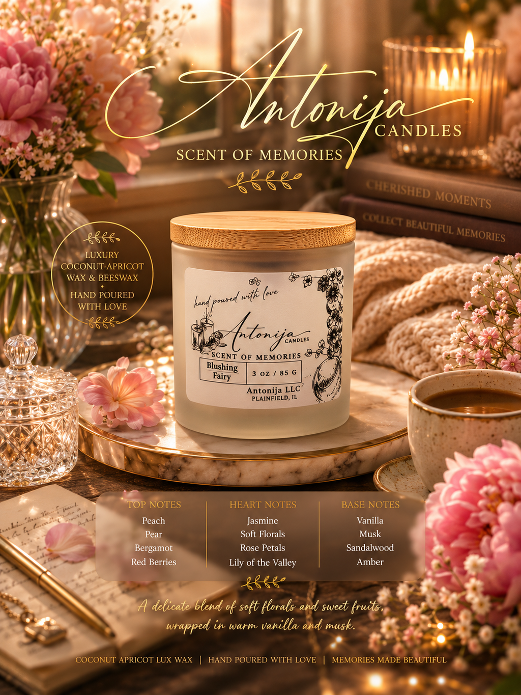 BLUSHING FAIRY - Petite Candle - 3oz