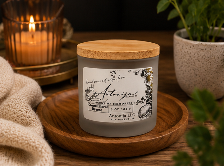 COSTAL FLORAL BREEZE - Petite Candle - 3oz