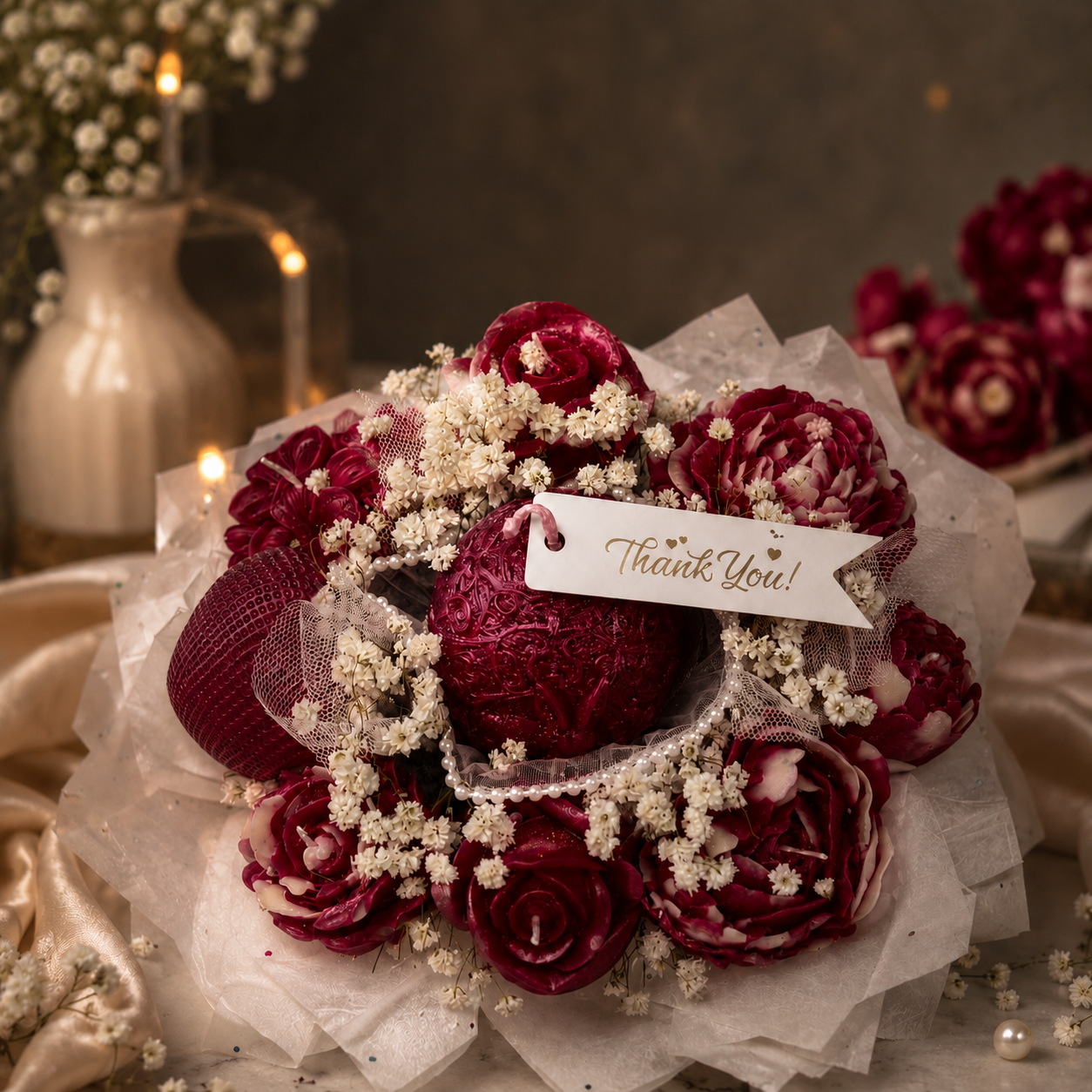 Signature Beeswax Candle Bouquet