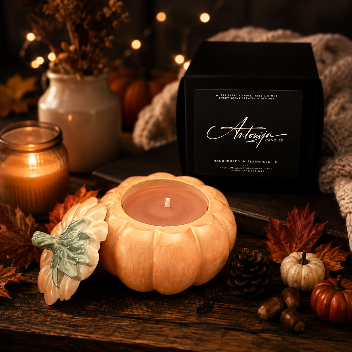 Pumpkin — Resin Box Candle