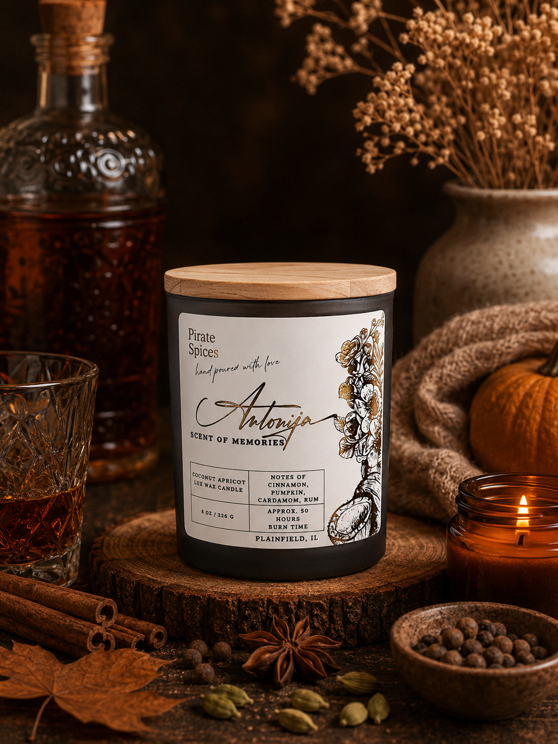 Bougie aux épices de pirate