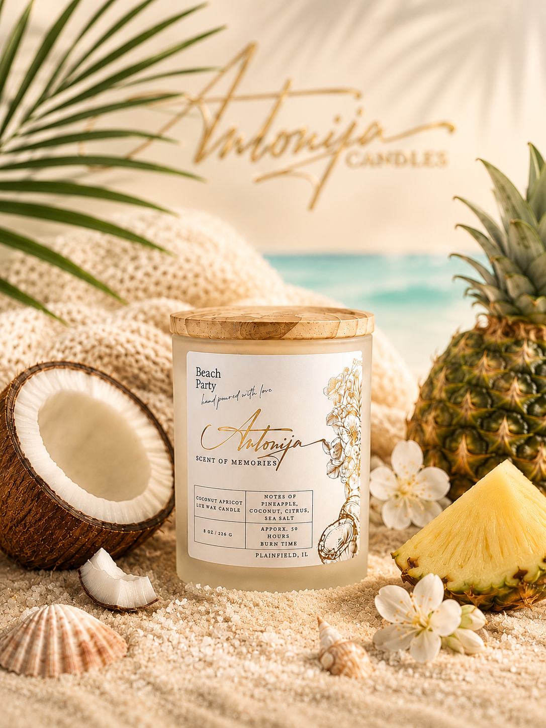 BEACH PARTY Candle