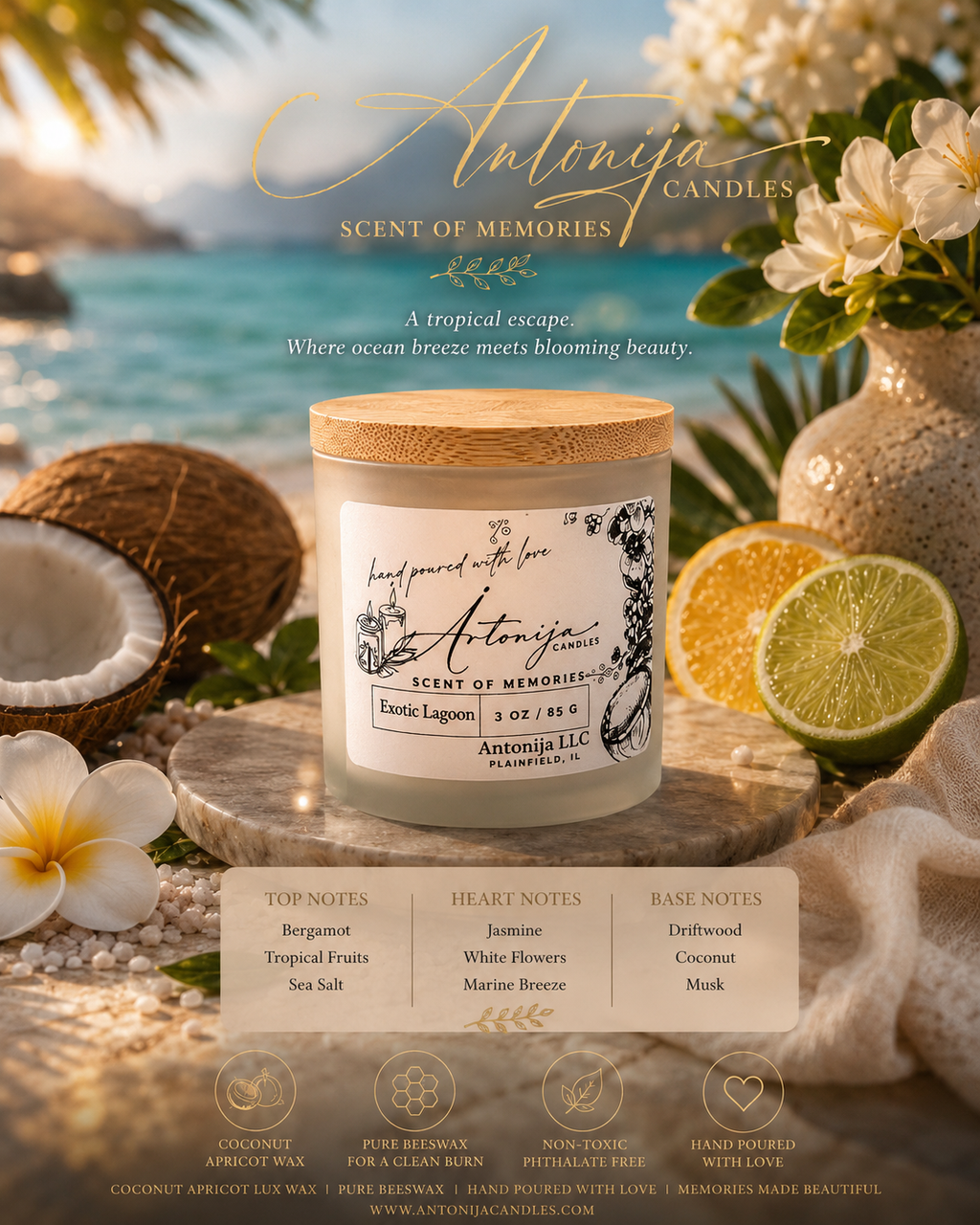 EXOTIC LAGOON - Petite Candle - 3oz