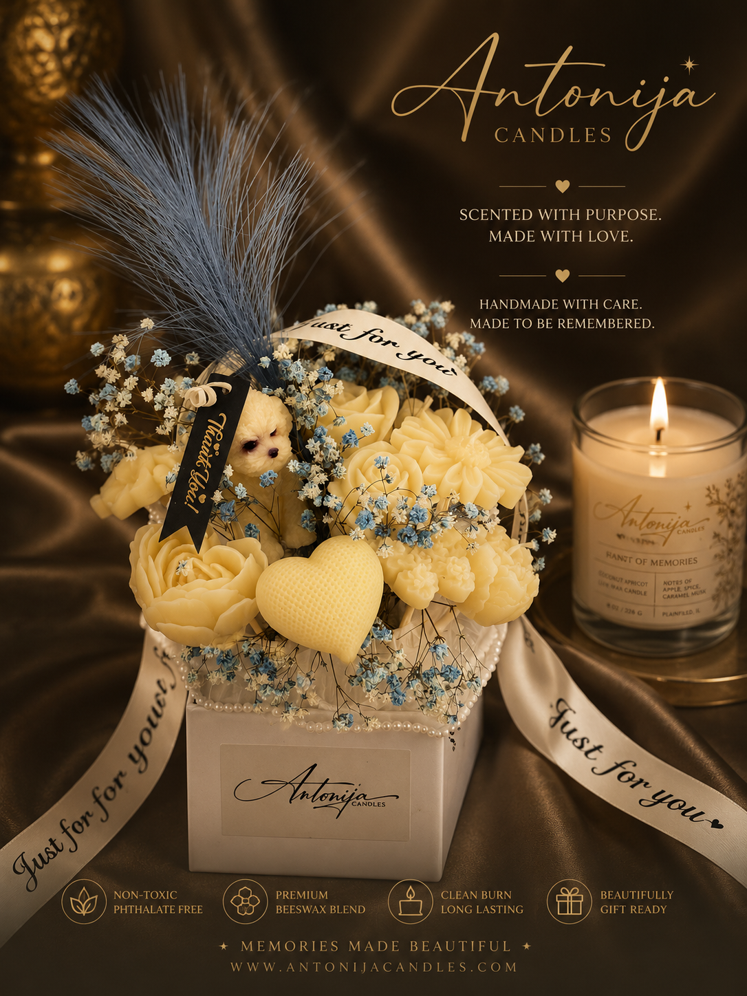 BEESWAX CANDLE BOUQUET