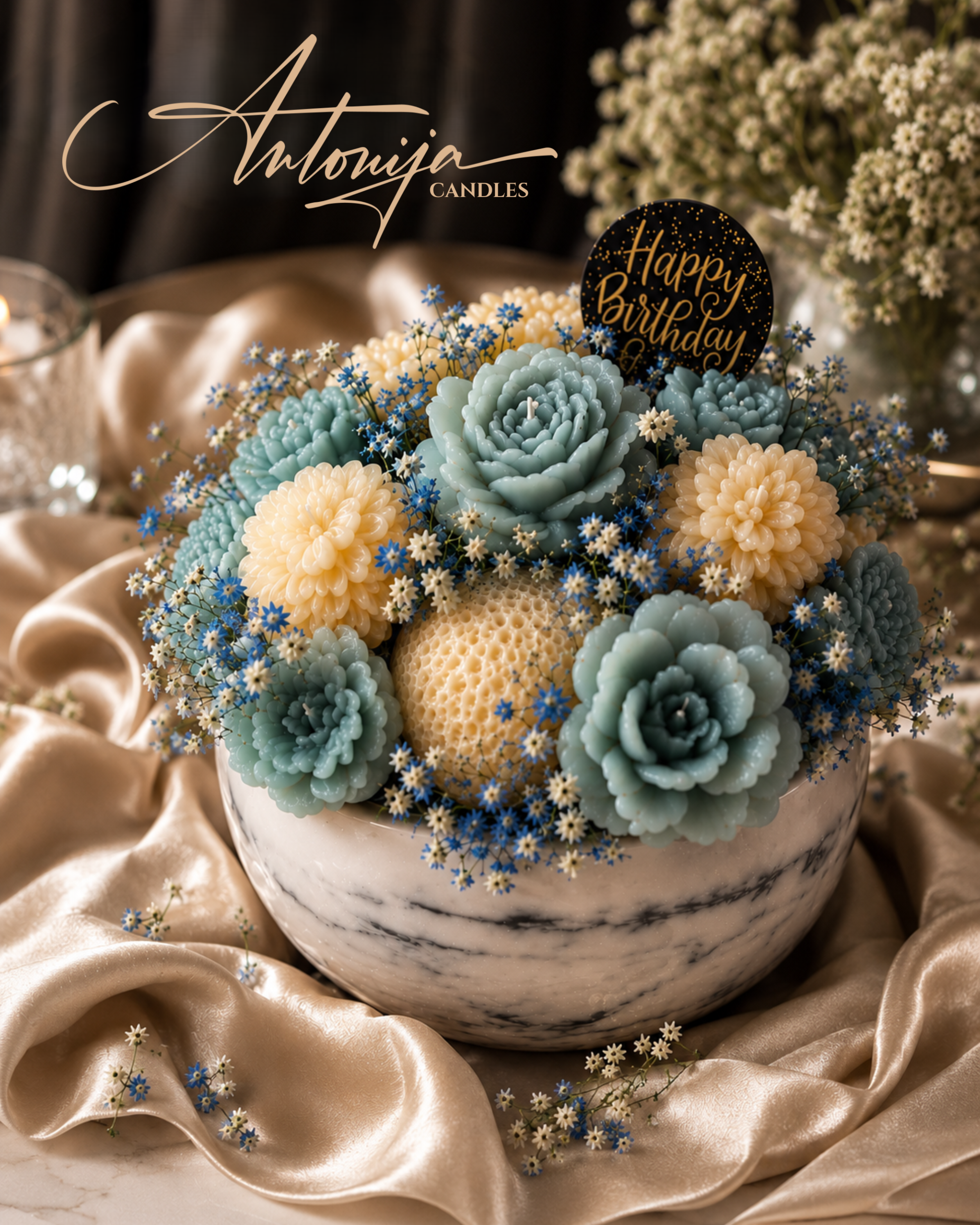 Signature Beeswax Candle Bouquet