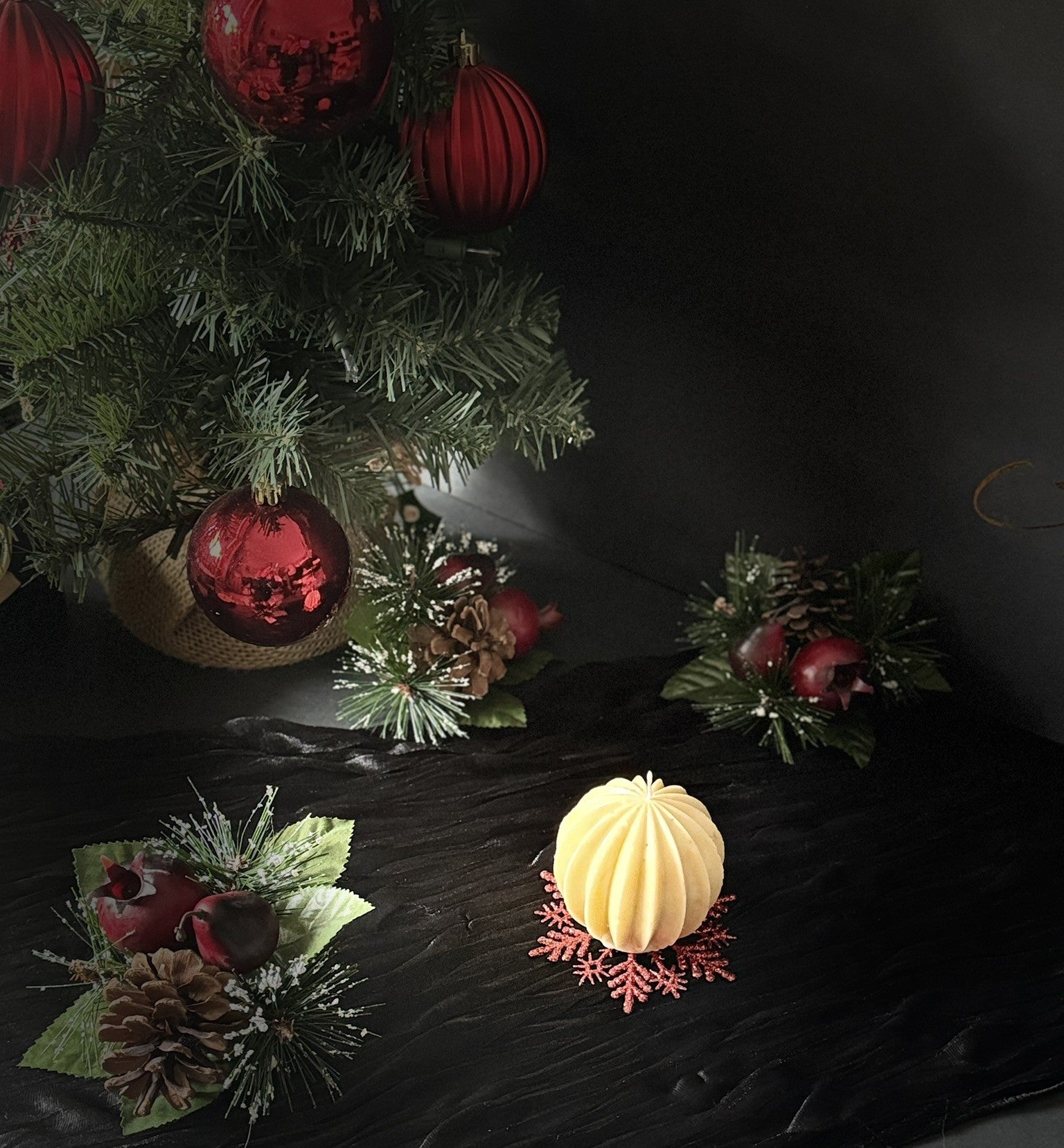 Christmas Ornament Beeswax Candle