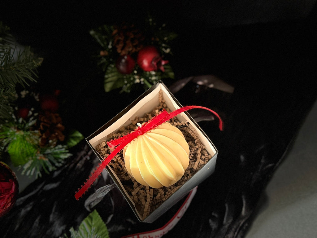 Christmas Ornament Beeswax Candle