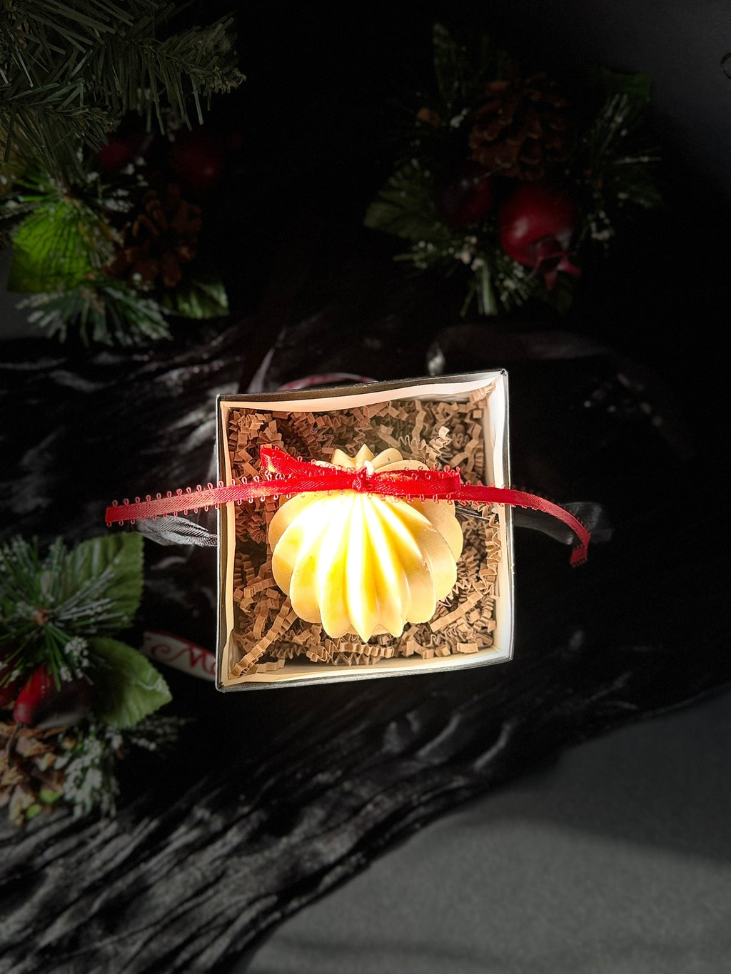 Christmas Ornament Beeswax Candle