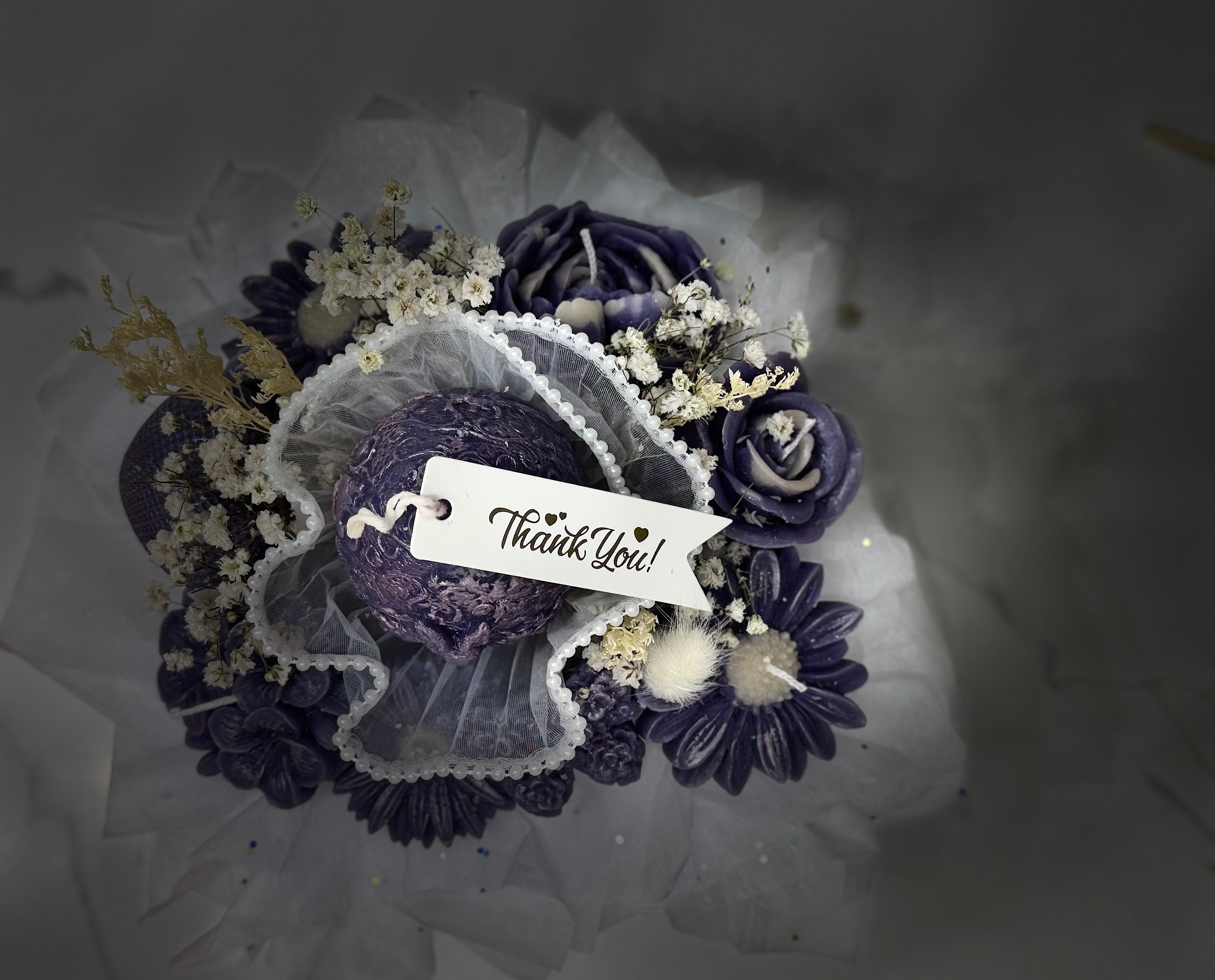 BEESWAX CANDLE BOUQUET