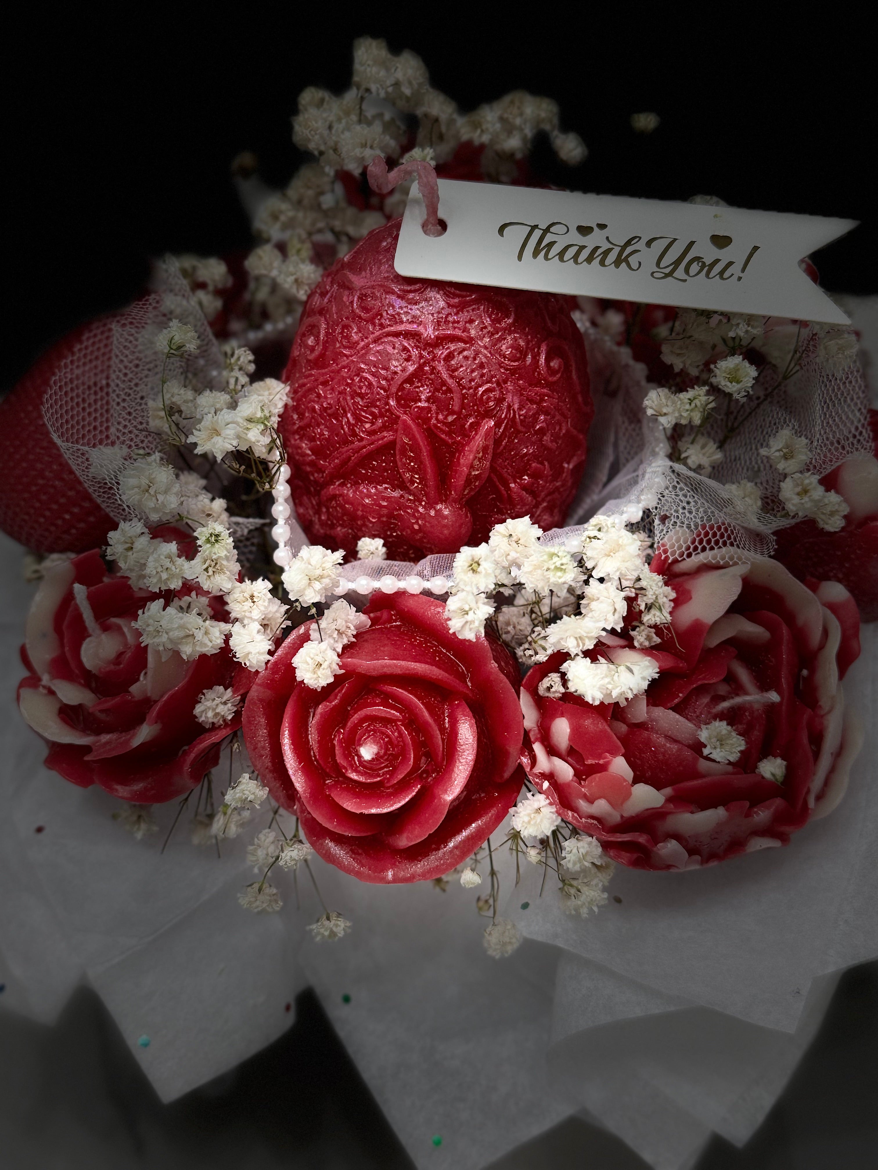 BEESWAX CANDLE BOUQUET