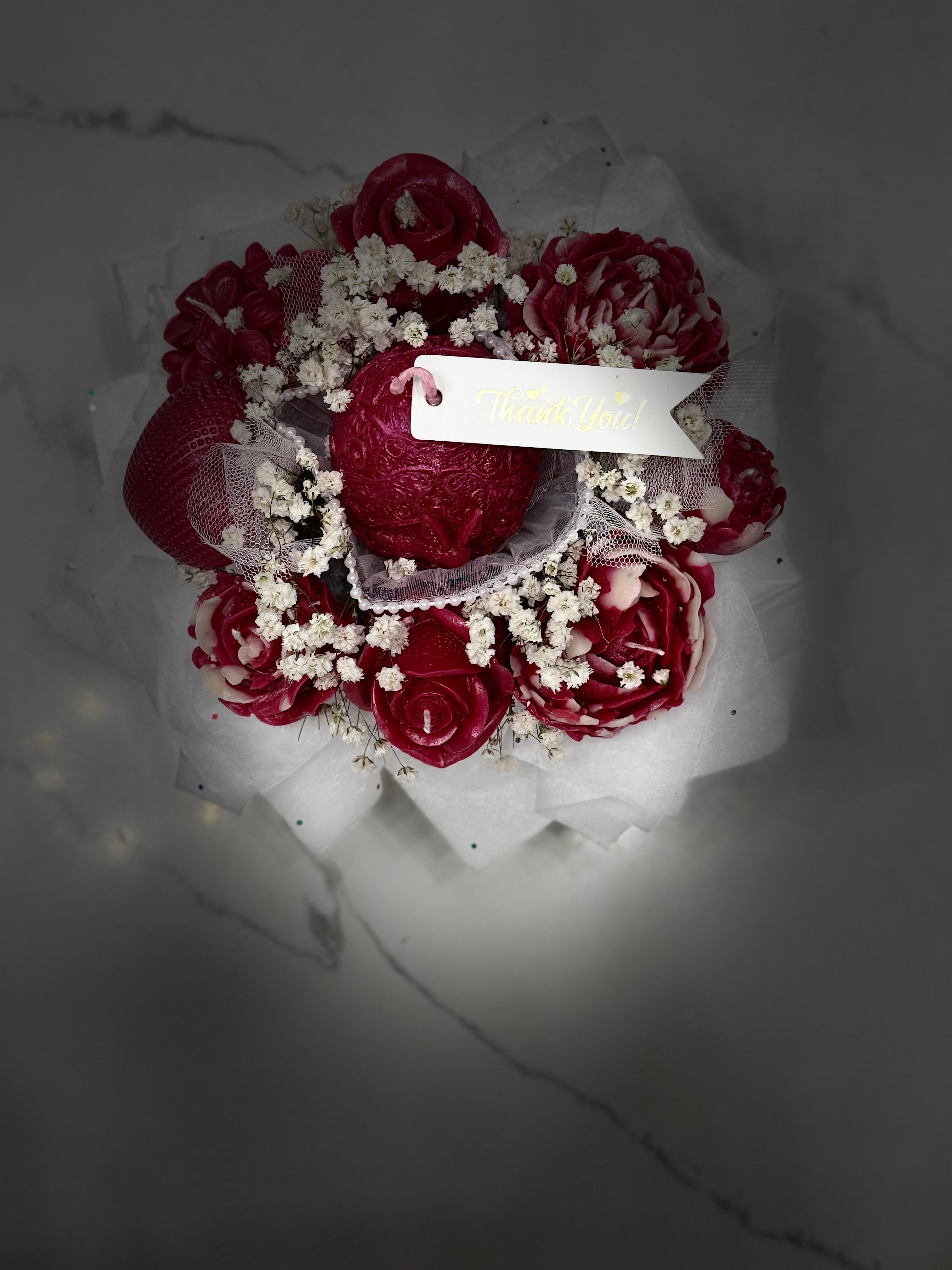 BEESWAX CANDLE BOUQUET