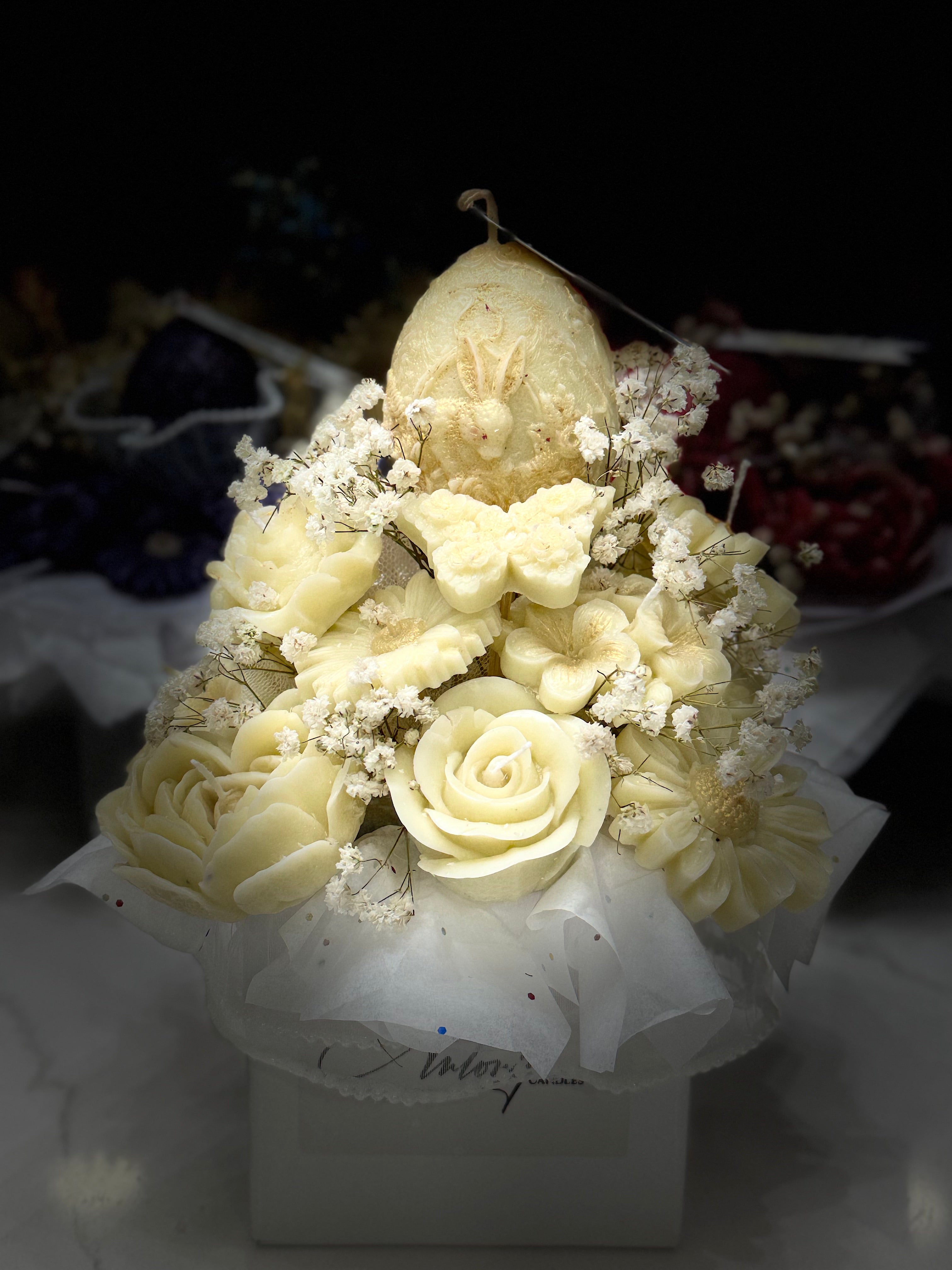 BOUQUET DE BOUGIES EN CIRE D'ABEILLE
