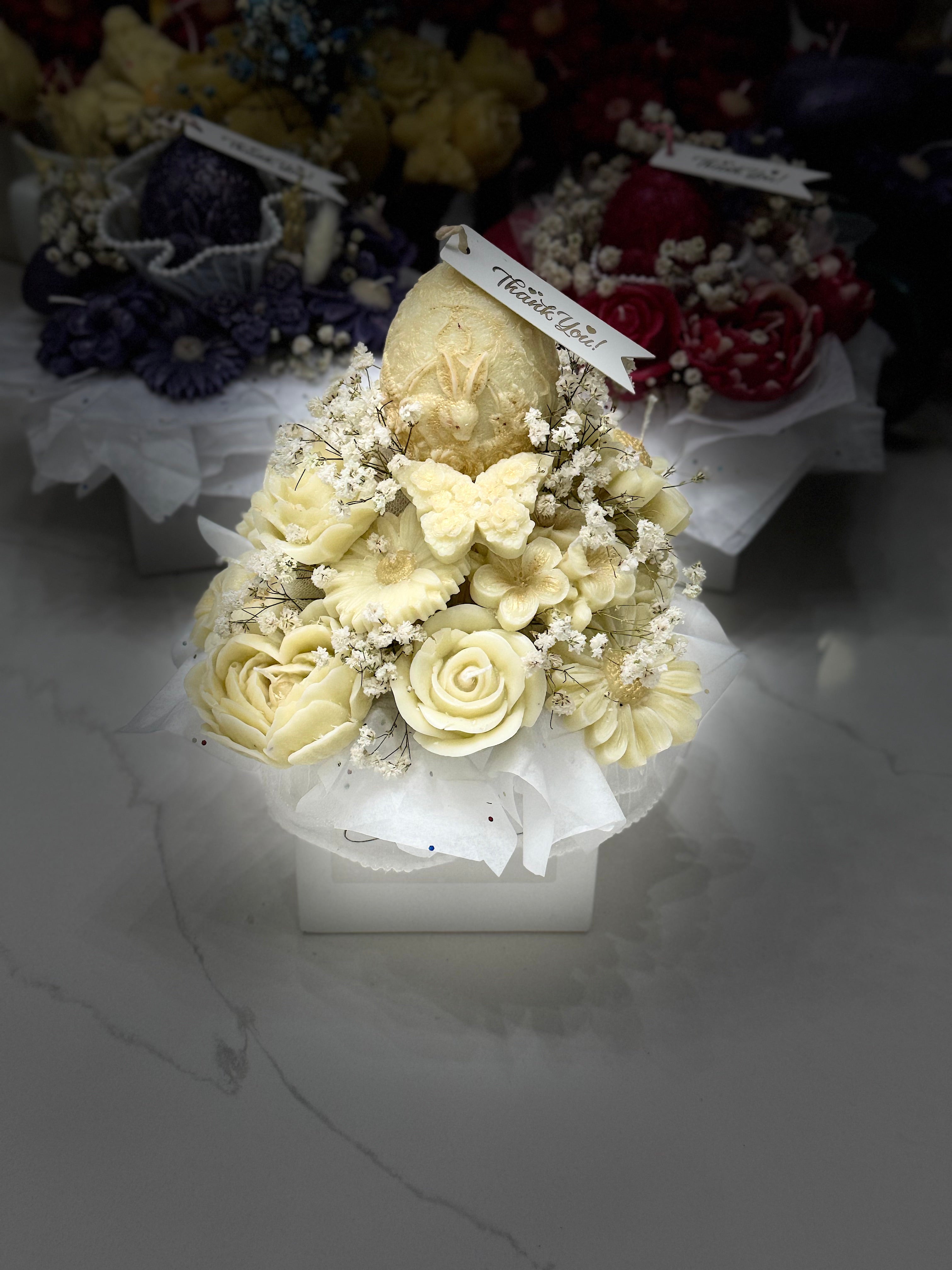 BEESWAX CANDLE BOUQUET