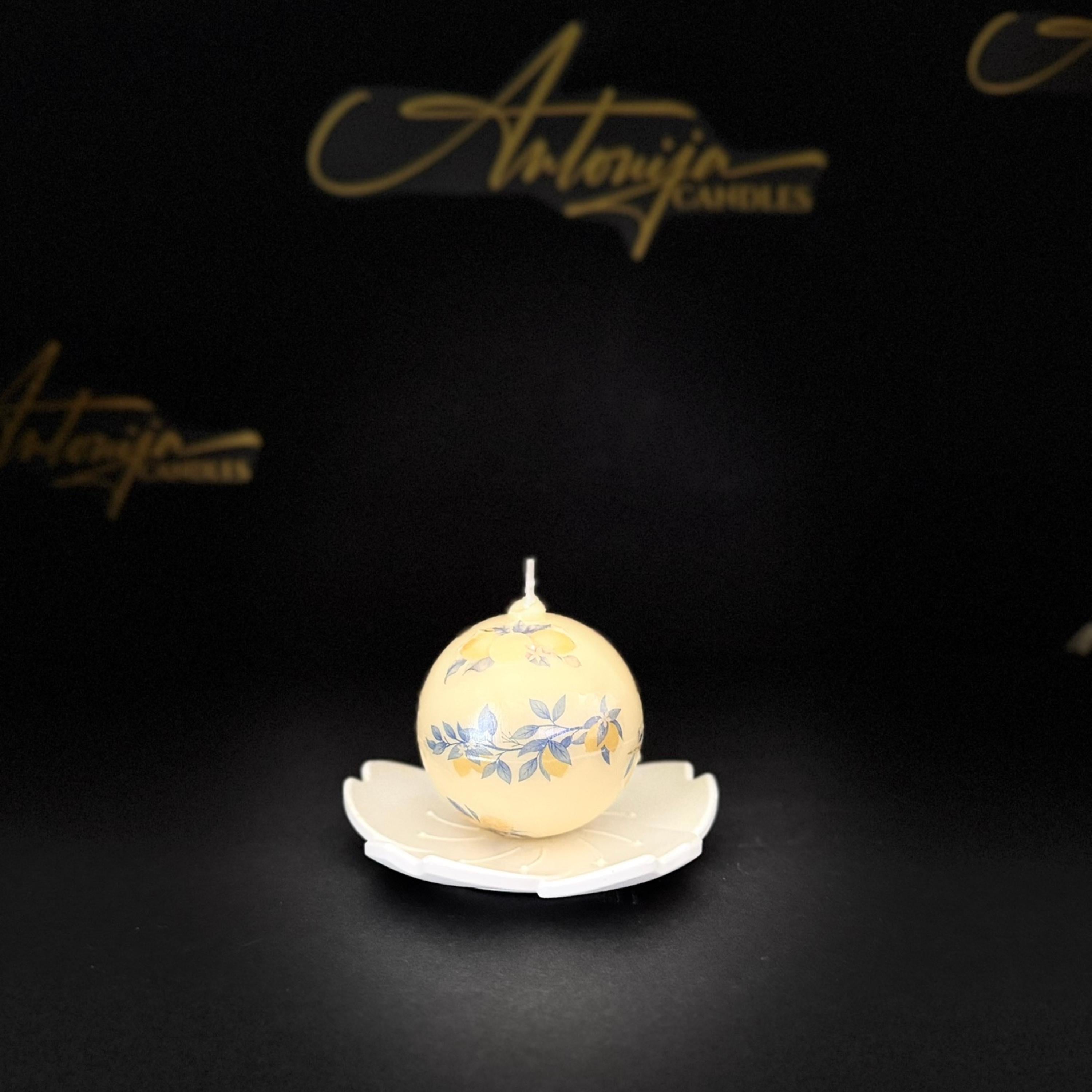 Beeswax Fruit Shaped Candles, Geometrical Scented Candle Shapes, Handmade Relaxation Gift Set, Pear, Cherries, Apple, Pumpkin, Sphere, Cube