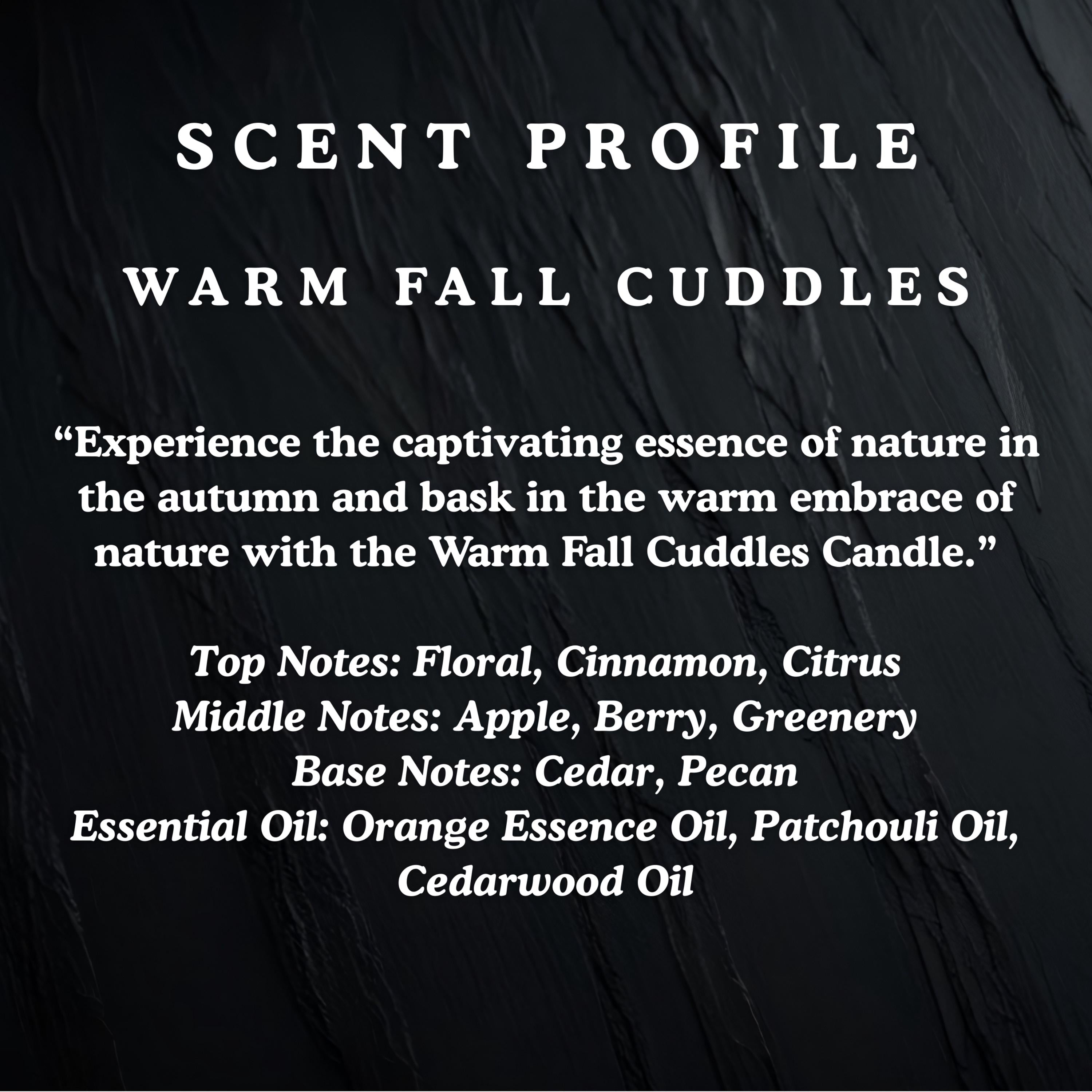 Bougie « Chaleureux Câlins d'Automne »