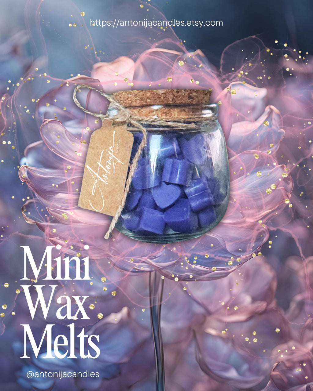 SCENTED MINI HEART SHAPED BEESWAX MELTS