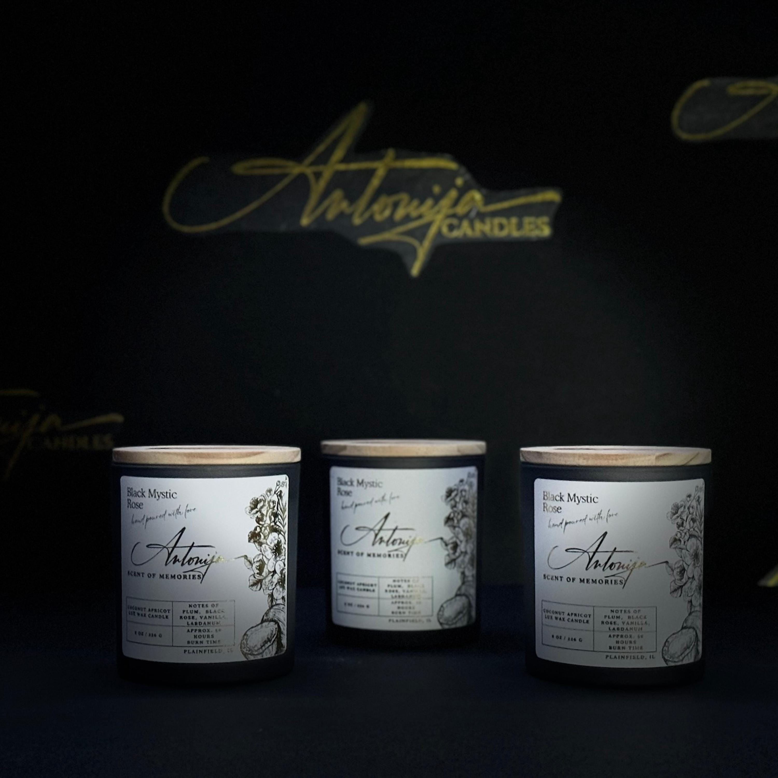 BLACK MYSTIC ROSE Candle