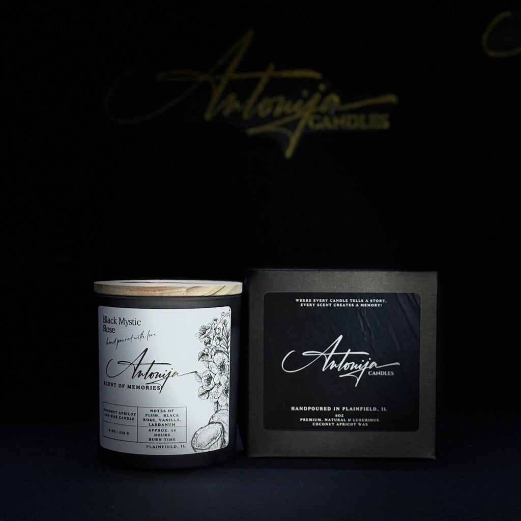 BLACK MYSTIC ROSE Candle