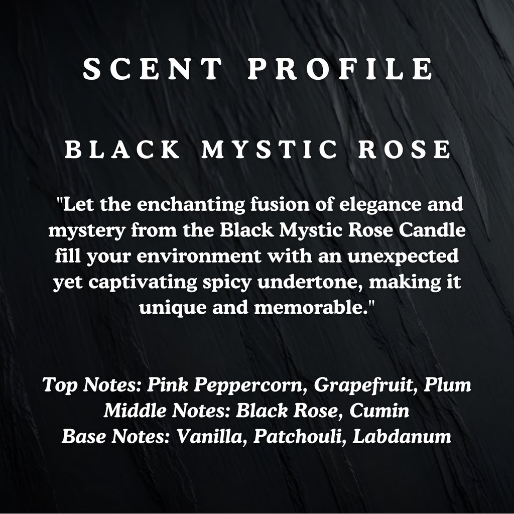 BLACK MYSTIC ROSE Candle