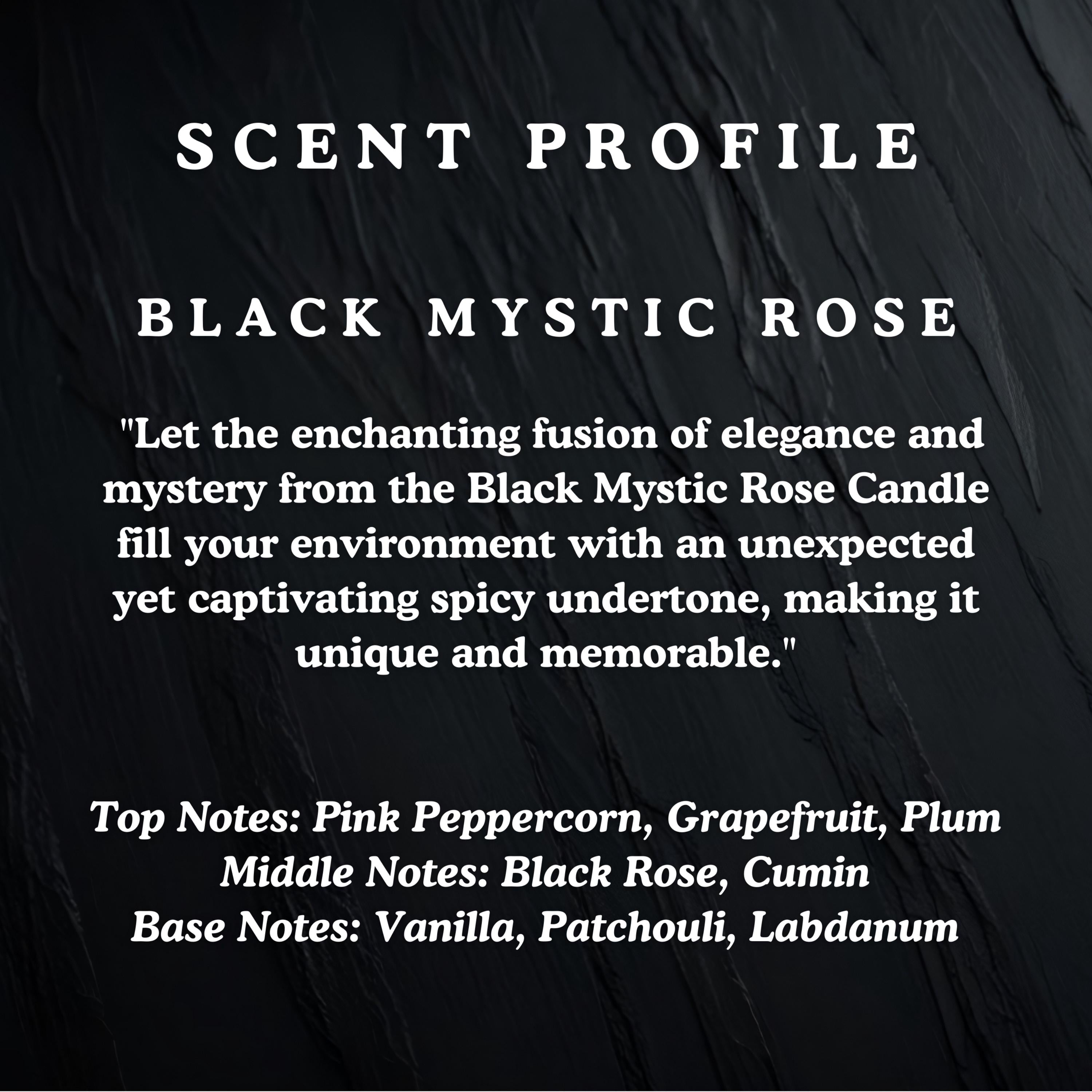 BLACK MYSTIC ROSE Candle